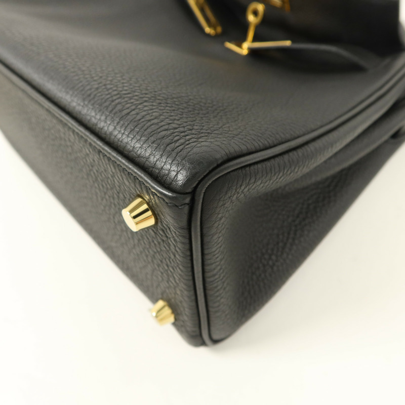 HERMES Togo皮革Kelly 25手挽肩背兩用袋Noir-15