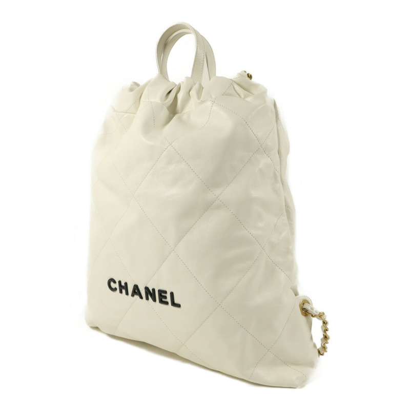CHANEL 牛皮皮革Chanel 22 Backpack背包-2