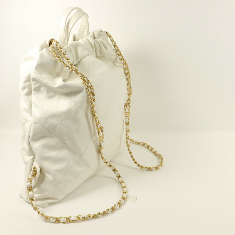 CHANEL 牛皮皮革Chanel 22 Backpack背包-7