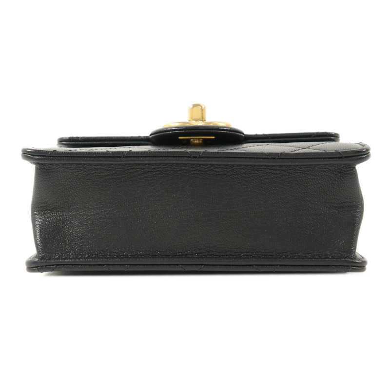 CHANEL 牛皮皮革Small Pearl Flap Bag鏈帶肩背袋-3