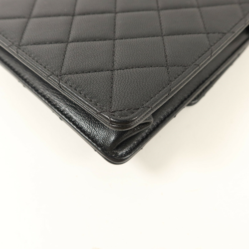 CHANEL 牛皮皮革Small Pearl Flap Bag鏈帶肩背袋-15