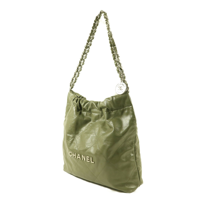 CHANEL 牛皮皮革Chanel 22 Small鏈帶肩背袋-2