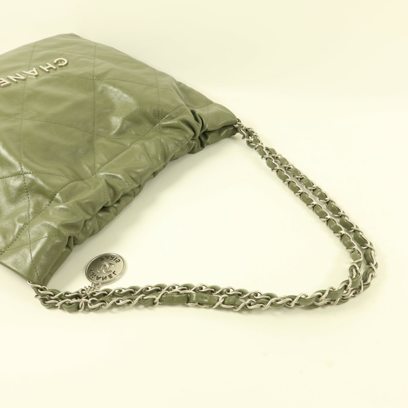 CHANEL 牛皮皮革Chanel 22 Small鏈帶肩背袋-7