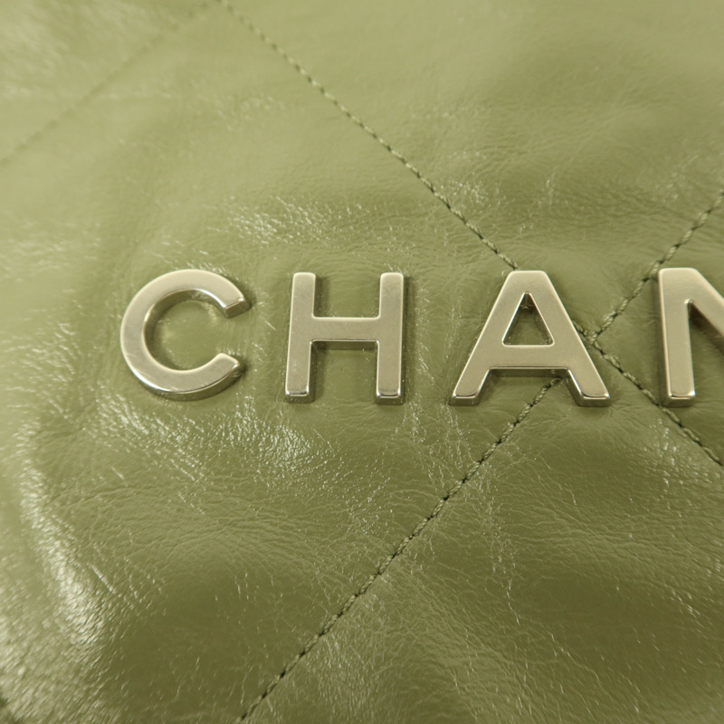 CHANEL 牛皮皮革Chanel 22 Small鏈帶肩背袋-9