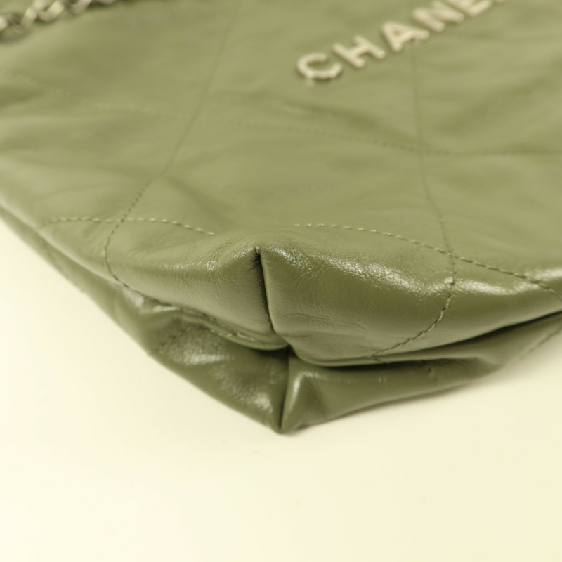 CHANEL 牛皮皮革Chanel 22 Small鏈帶肩背袋-14