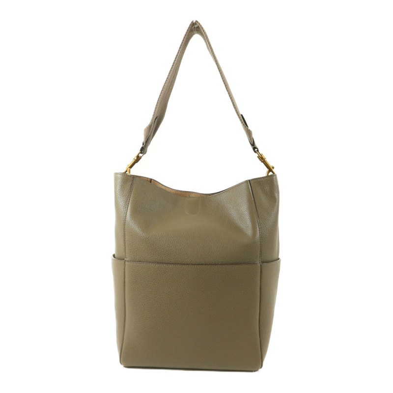 CELINE 牛皮皮革Sangle Bucket Bag肩背袋-1