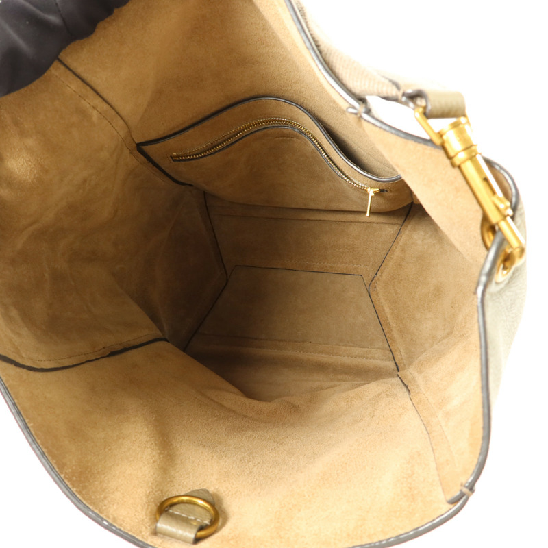 CELINE 牛皮皮革Sangle Bucket Bag肩背袋-4