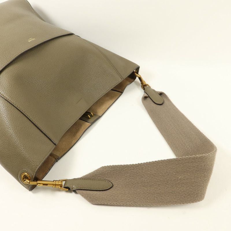 CELINE 牛皮皮革Sangle Bucket Bag肩背袋-8