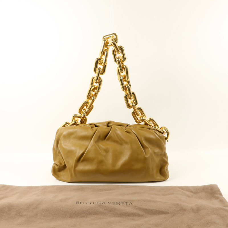 BOTTEGA VENETA 牛皮皮革The Chain Pouch鏈帶肩背袋-9