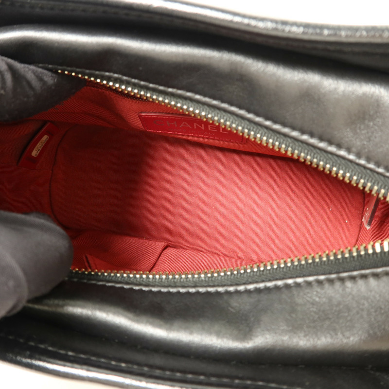 CHANEL 牛皮皮革Gabrielle Small鏈帶肩背袋-4