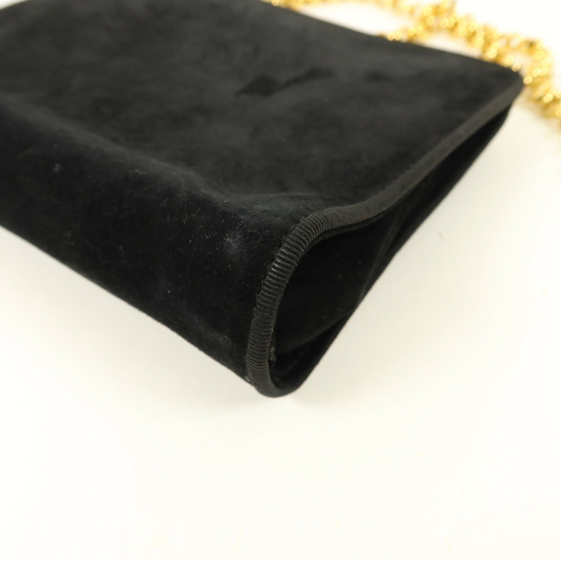 Salvatore Ferragamo 麂皮皮革Shoulder Bag鏈帶肩背袋-12