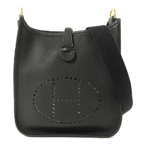 HERMES Clemence皮革Evelyne TPM肩背袋Noir