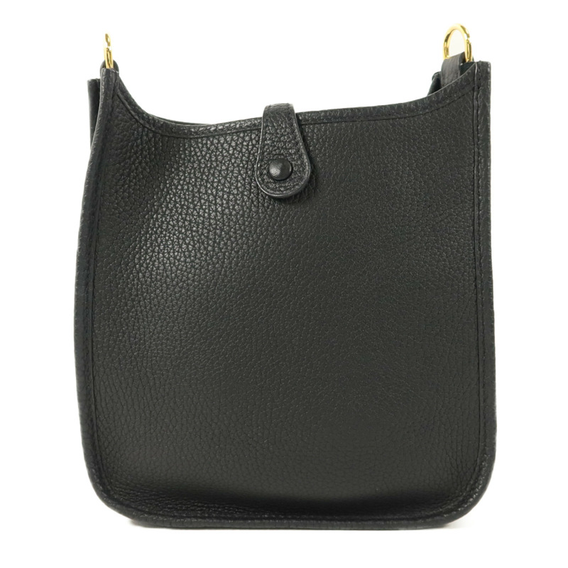HERMES Clemence皮革Evelyne TPM肩背袋Noir-1