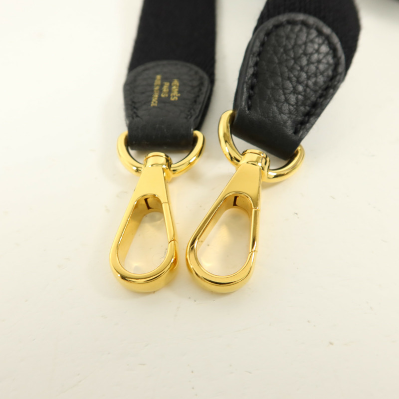 HERMES Clemence皮革Evelyne TPM肩背袋Noir-9