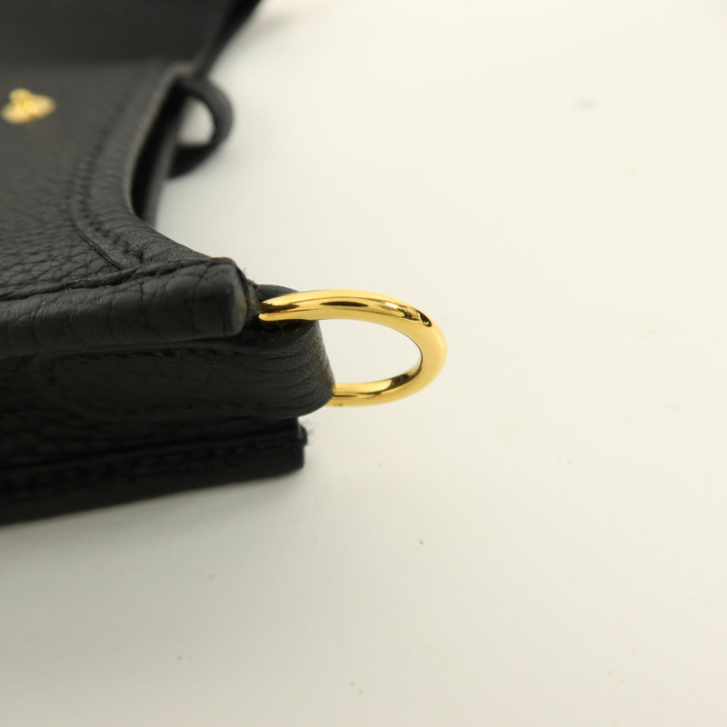 HERMES Clemence皮革Evelyne TPM肩背袋Noir-10