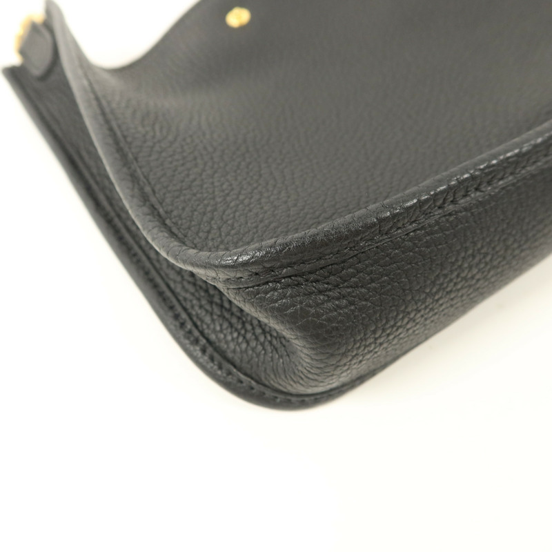 HERMES Clemence皮革Evelyne TPM肩背袋Noir-14