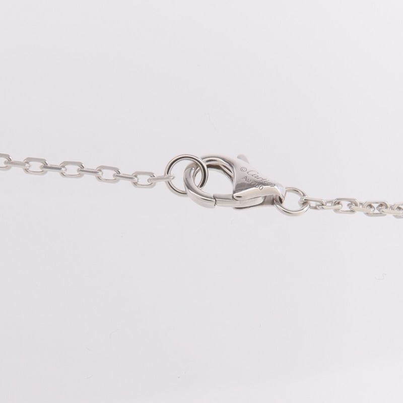 CARTIER 18K白金Love Necklace鑽石項鍊-4