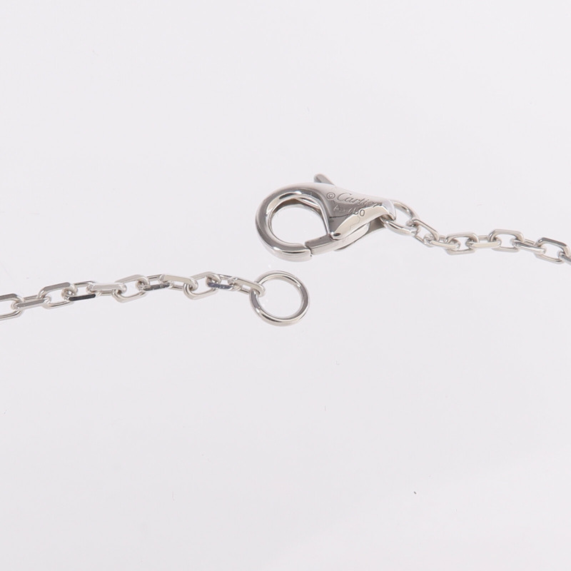 CARTIER 18K白金Love Necklace鑽石項鍊-5