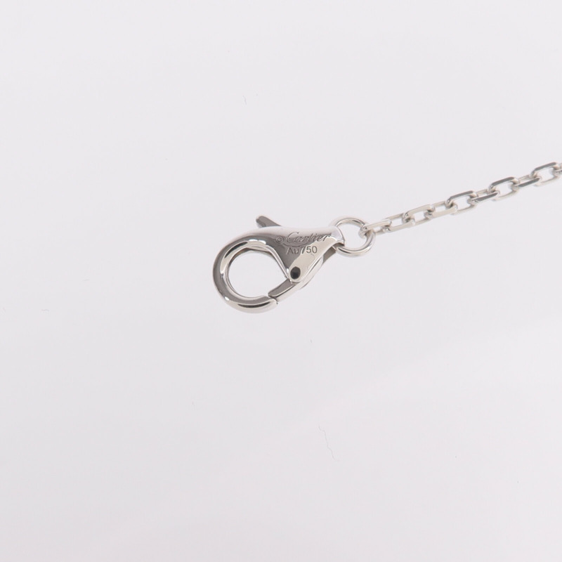 CARTIER 18K白金Love Necklace鑽石項鍊-6