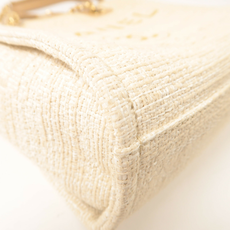 CHANEL 帆布Deauville Tote手挽袋-10