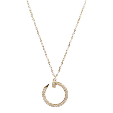 CARTIER 18K黃金Juste Un Clou Necklace鑽石項鍊