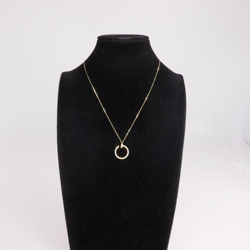 CARTIER 18K黃金Juste Un Clou Necklace鑽石項鍊-8