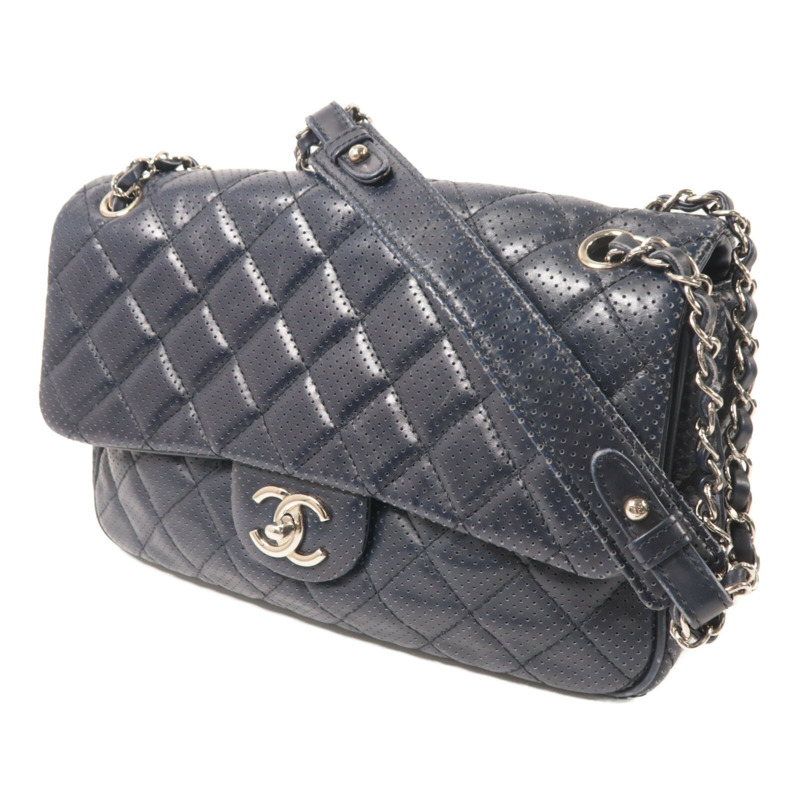 CHANEL 牛皮皮革Chain Shoulder鏈帶肩背袋-1