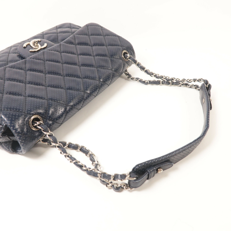 CHANEL 牛皮皮革Chain Shoulder鏈帶肩背袋-9