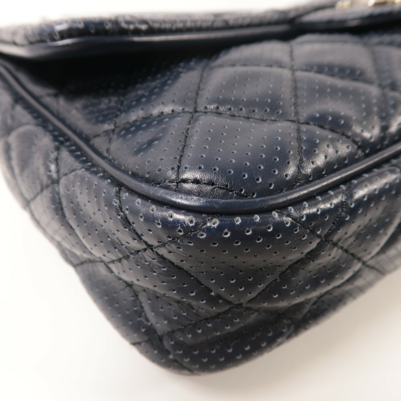 CHANEL 牛皮皮革Chain Shoulder鏈帶肩背袋-11