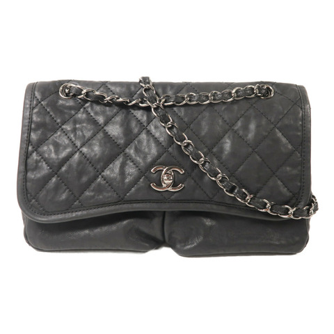 CHANEL 牛皮皮革Chain Shoulder鏈帶肩背袋