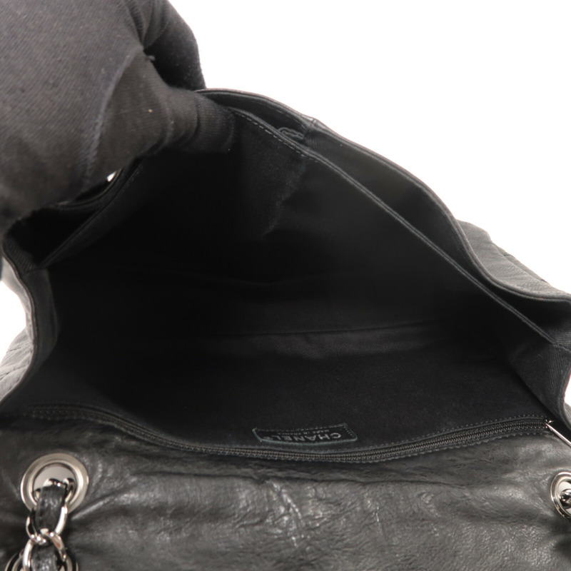 CHANEL 牛皮皮革Chain Shoulder鏈帶肩背袋-4