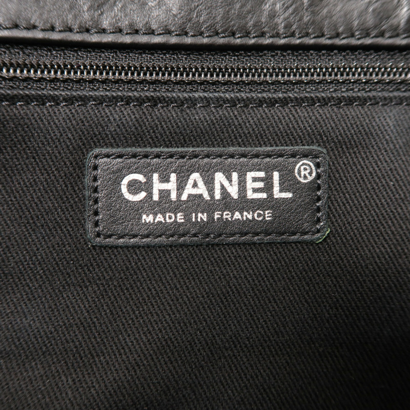 CHANEL 牛皮皮革Chain Shoulder鏈帶肩背袋-5
