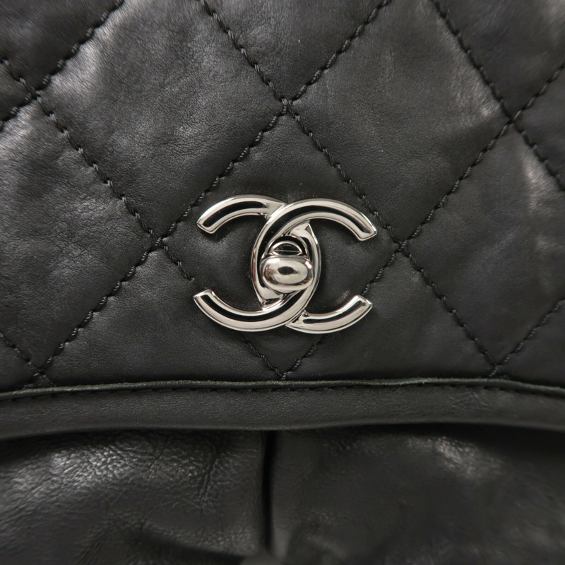 CHANEL 牛皮皮革Chain Shoulder鏈帶肩背袋-8