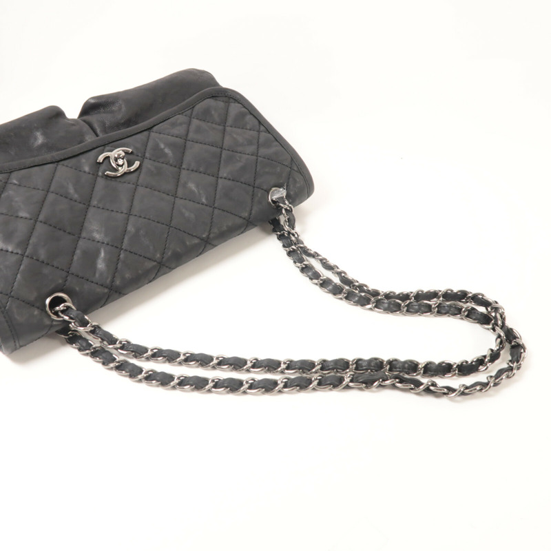 CHANEL 牛皮皮革Chain Shoulder鏈帶肩背袋-9