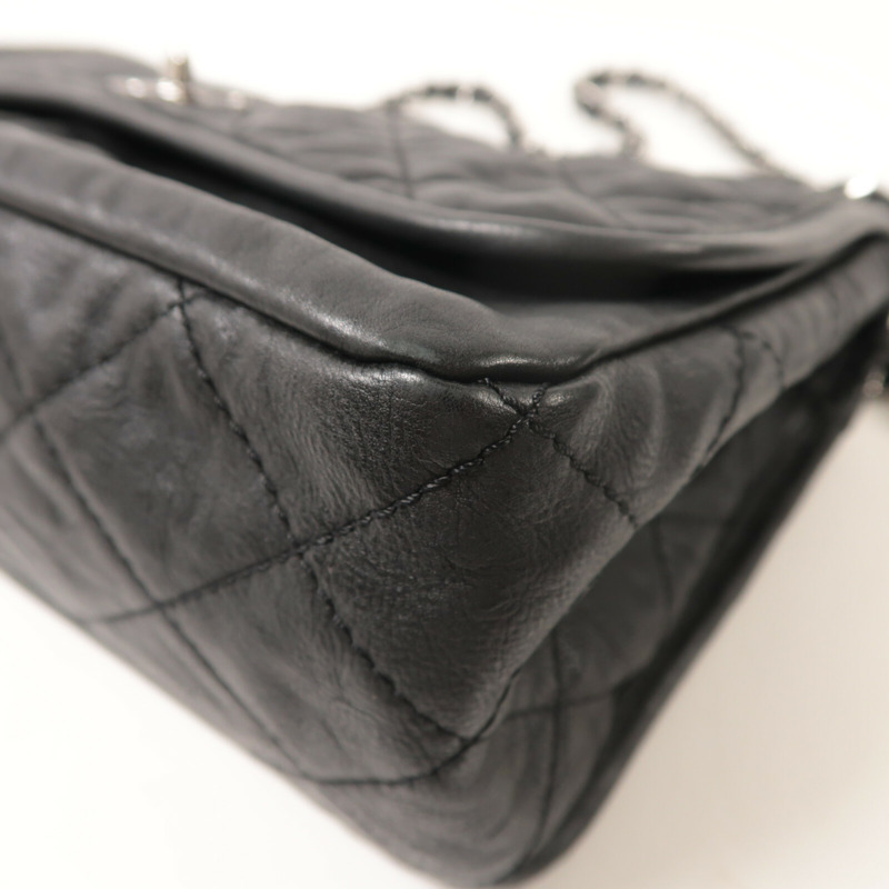 CHANEL 牛皮皮革Chain Shoulder鏈帶肩背袋-12