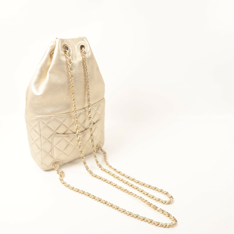 CHANEL 羊皮皮革Backpack背包-9