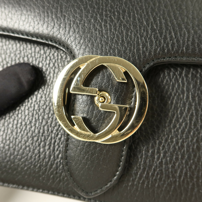 GUCCI 牛皮皮革Chain Shoulder鏈帶肩背袋-10