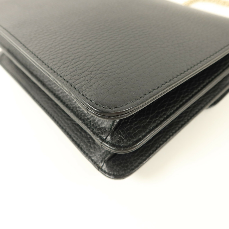 GUCCI 牛皮皮革Chain Shoulder鏈帶肩背袋-14