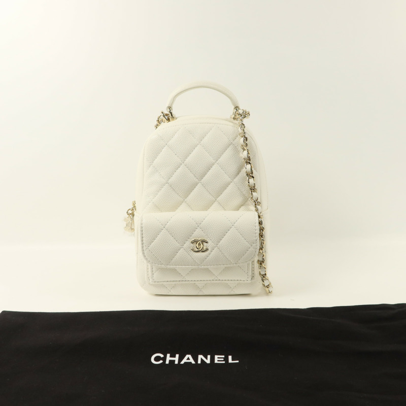 CHANEL 牛皮皮革Mini Backpack背包-8