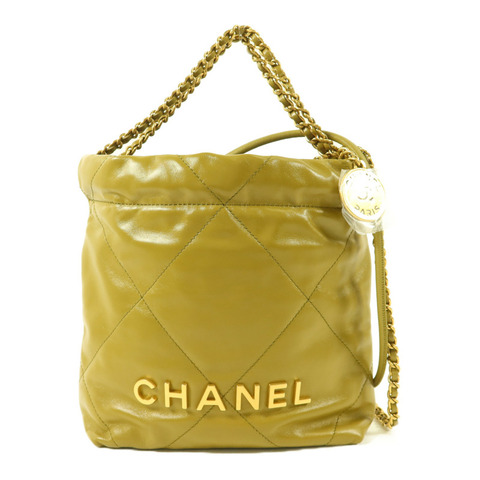 CHANEL 牛皮皮革Chanel 22 Mini手挽肩背兩用袋