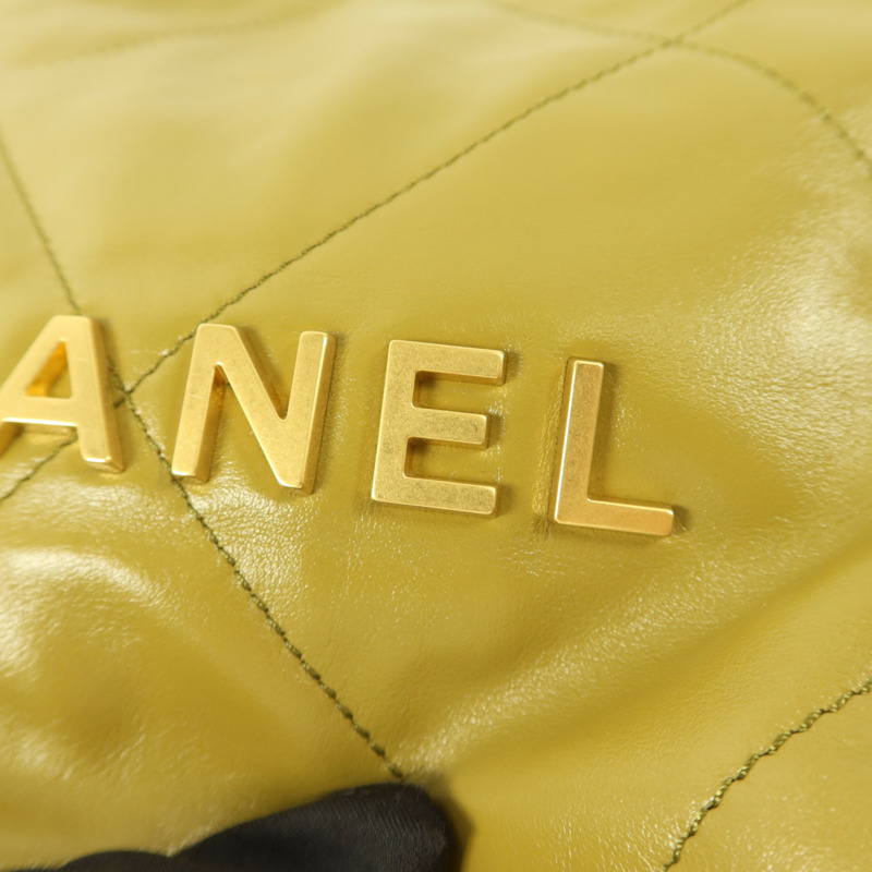 CHANEL 牛皮皮革Chanel 22 Mini手挽肩背兩用袋-10