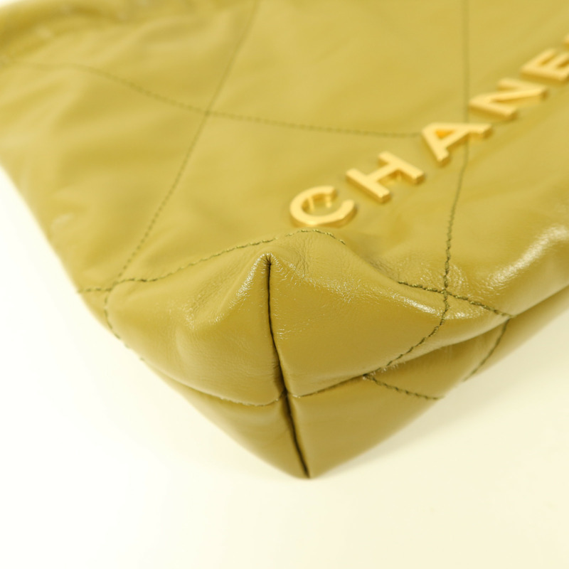 CHANEL 牛皮皮革Chanel 22 Mini手挽肩背兩用袋-14