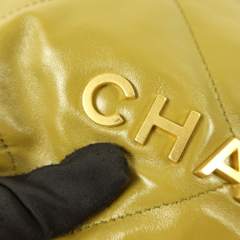 CHANEL 牛皮皮革Chanel 22 Mini手挽肩背兩用袋-17