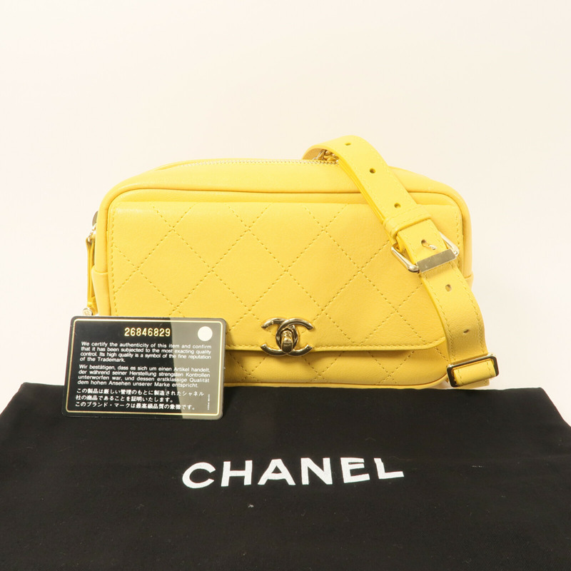 CHANEL 牛皮皮革Waist Bag腰包-10