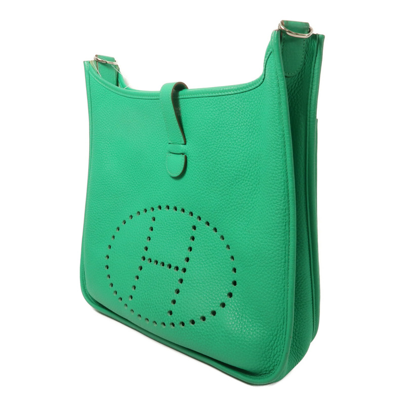HERMES Togo皮革Evelyne GM肩背袋Bamboo-2
