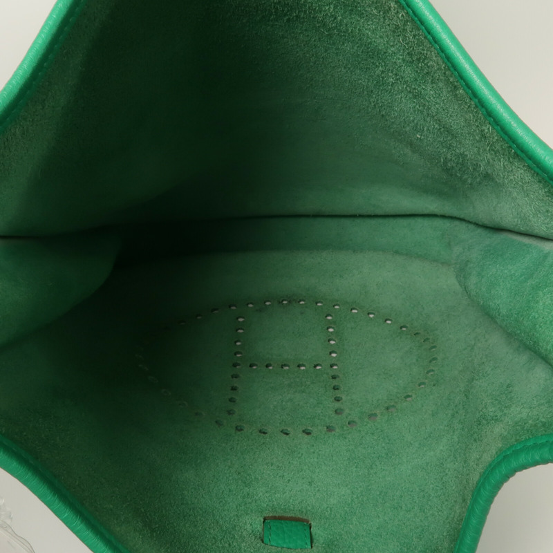 HERMES Togo皮革Evelyne GM肩背袋Bamboo-4