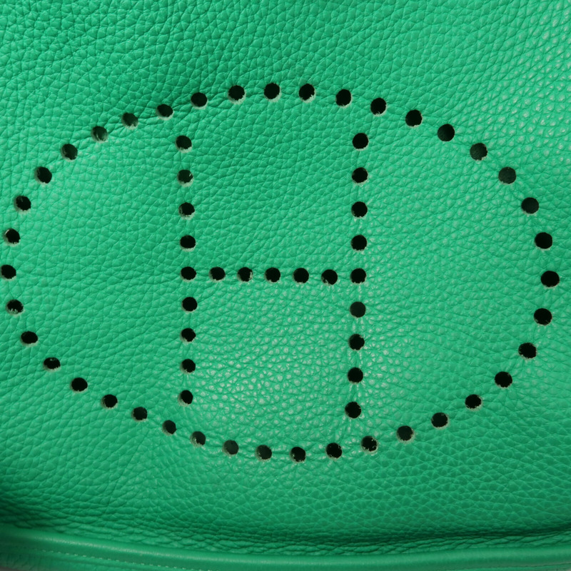 HERMES Togo皮革Evelyne GM肩背袋Bamboo-5