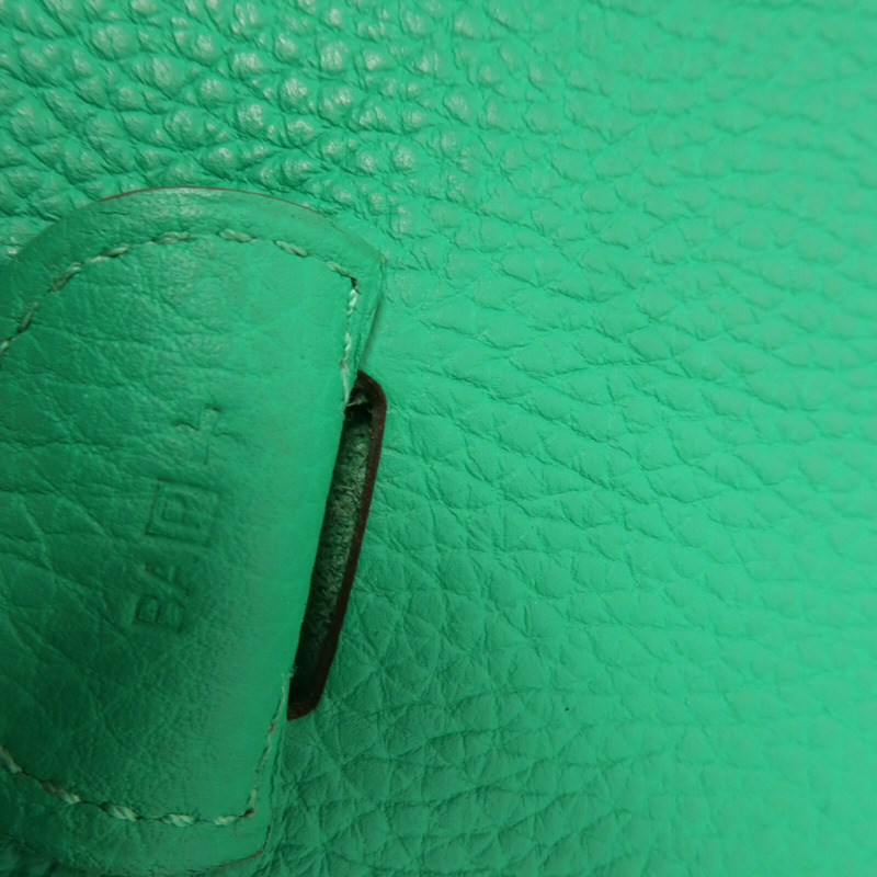 HERMES Togo皮革Evelyne GM肩背袋Bamboo-6