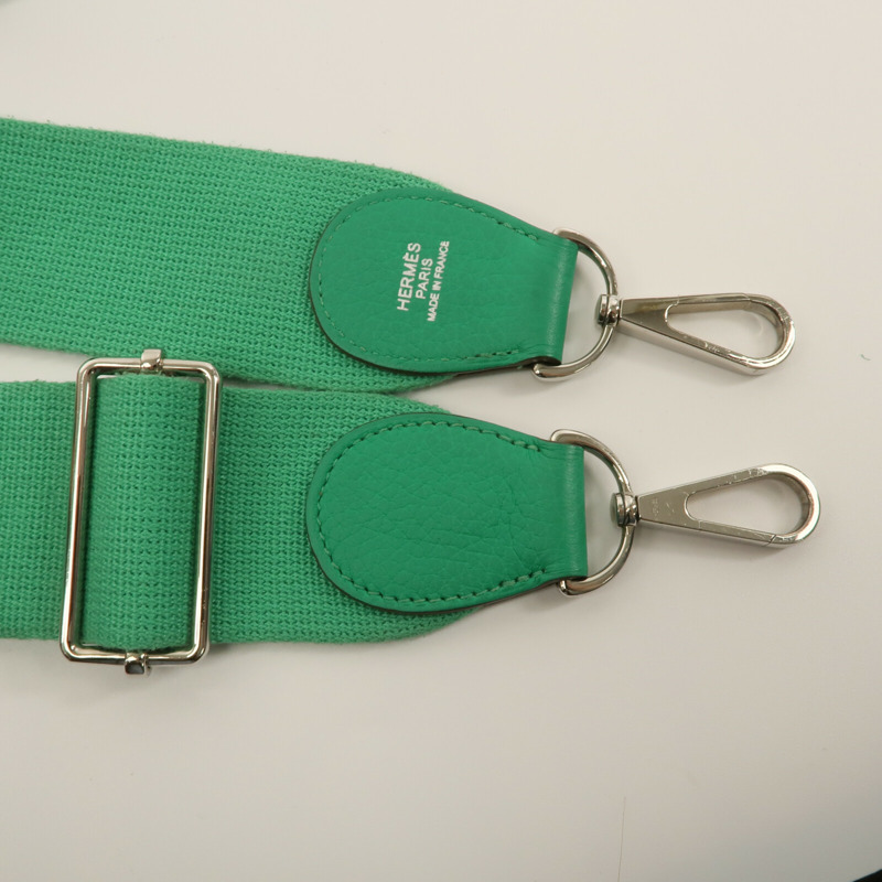 HERMES Togo皮革Evelyne GM肩背袋Bamboo-7