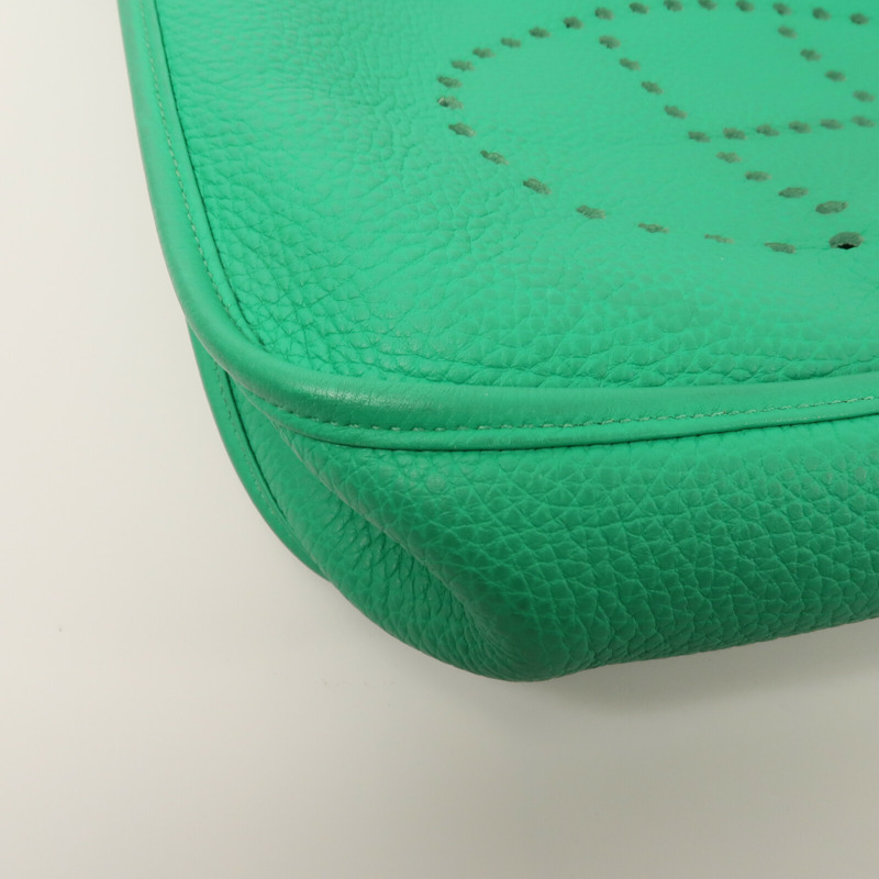 HERMES Togo皮革Evelyne GM肩背袋Bamboo-9